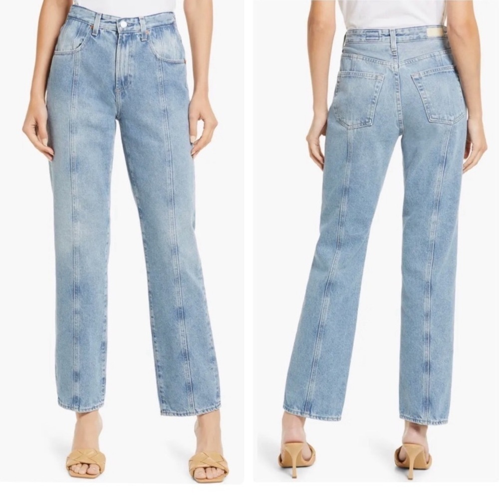 Adriano Goldschmied Paneled Alexxis Vintage Straight Leg Jeans in Showroom Sz 26